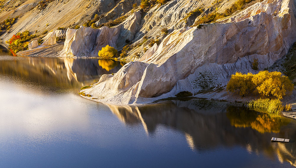 Blue Lake, St Bathans, Central Otago, New Zealand