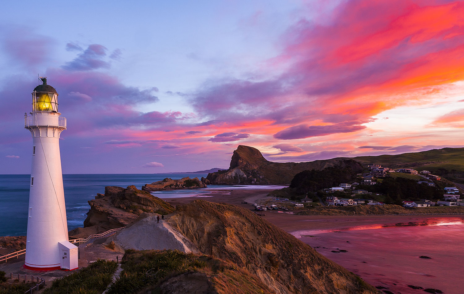 Castlepoint Lighthouse, Wairarapa, New Zealand